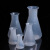 纳仕德SW-1026实验室塑料烧杯 三角塑料烧杯耐高温 广口烧杯锥形瓶带刻度 500ml（5个） 