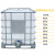 吨桶ibc集装桶1000升塑料储水桶1吨水箱化工桶方形柴油桶 框架单铁架1.2*1*1.15m