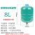 JPHZNB隔膜专用水泵气压压力罐高压罐膨胀3L5L8L24L增压泵罐变频泵配件 3L高压10KG绿色1寸接口