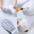 耐磨高筒棉靴白色食品靴 耐油耐酸食品厂厨房保暖雨靴EVA胶鞋工业品 高度8cm左右：白色(牛筋底-不加棉) 42