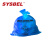 西斯贝尔（SYSBEL）废弃物处理袋防火垃圾桶垃圾袋金属垃圾桶垃圾袋生化垃圾桶垃圾袋危废品处理桶 蓝色 500个/包小号55*60（长宽/cm）6丝 现货