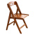 森之蕴可折叠椅子家用靠背椅北欧实木餐椅办公室办公椅学生作业椅子 茶色大号折叠椅