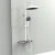 意大利GESSI淋浴套装白色恒温 淋浴器置物壁挂式增压 两功能冷热枪灰款