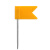 金树叶 旗子针 彩色定位扎针每盒20只装 地形学扎针橘色 A
