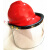 定制适用LNG加气站耐低温防护面屏面罩液氮防冻面屏冲击安全帽 蓝色头盔+面屏+支架