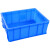 冰禹 BY-5S1 加厚塑料物流周转箱 工具零件盒收纳箱 5号蓝340*270*130mm