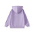Kappa Kids卡帕童装男童卫衣外套春装新款百搭时尚休闲服女童连帽上衣 紫色 160