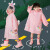 厚创 宝宝卡通创意儿童雨衣 女童男童幼儿园可爱雨披 旅行户外儿童雨披 粉色独角兽 XL（110-120cm） 