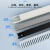 工业理线槽pvc线塑料阻燃配电箱走线灰黑蓝白色配行线粗齿40*40 蓝色 高50*宽25（2米）