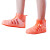 劳保佳 雨鞋套 便携雨鞋雨靴套 男女防滑耐磨防雨靴套 亮橘色 38-39码 1双装