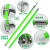高压令克棒拉闸杆10kV伸缩绝缘杆电工防雨操作杆绿色变压器电杆 10kV 3节3米 (防雨型) +包