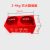 灭火器底座箱子消防箱支架固定双孔半截箱落地架2kg到8kg通用 红色2-4KG(特厚)双孔底座 放2个