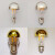 爱迪生灯丝LED无影灯泡半电镀银色金镜面反射装饰有可调光中性光 P45-4W暖光E14小螺口 其它 其它
