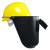 电焊面罩头盔式焊帽6PA2电焊面具面罩烧焊工可掀式电焊面罩 华盾黄帽+6PA2焊帽含标配镜片
