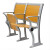 晶立凡 工厂会议室阶梯排椅自动回弹椅 一组双位 可定制 前排