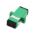 光纤耦合器 SC-SC电信级光纤连接器对接适配器SC转SC法兰盘大方头 绿色 ＜0.15db
