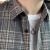 老爷车格子衬衫男春夏季新款长袖潮流复古港风男士休闲衬衣男装外套 2108灰色 XL（125-145斤）