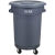 清洁圆形垃圾桶大号泔水桶带轮子大容量商用户外塑料环卫桶 白云120L带底座 加厚耐摔
