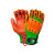 海太尔 0098矿业防撞手套手掌浸磨砂丁腈耐磨防震机械劳保手套 橙色