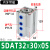 薄型气缸小型气动倍力增压气双行程缸大全SDAT32/40/50/63/80/100 SDAT32x30x0S