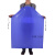 加厚蓝色食品防水围裙纯PVC防油耐脏耐酸碱男女上班工作干活围工业品 zx蓝色加厚版40丝120*80