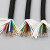 柔性拖链软电线电缆TRVV5 6 7芯耐油耐寒耐折多芯信号控制电源线 TRVV6芯1.0平方 (1米价格)