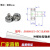 系列外螺纹型轴承金属滑轮带不绣钢螺杆螺栓螺丝轴承滚轮配件 JS69615-5C1L8M6