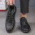 俱兢特磊锡TELEIXI皮鞋男士商务休闲鞋英伦软皮正装鞋青 黑色-标准皮鞋尺码 38 -标准皮鞋尺码