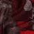 玛丽亚.古琦(MARJA KURKI)羊毛围巾女冬季 薄款印花披肩围巾两用 密林深处 酒红