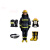 登月 17款消防服五件套 3C认证 消防员救援战斗服 消防服+消防头盔+消防手套+消防腰带+消防靴