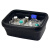实验室用降温方形冰盒小号/中号/大号/干冰冰盒/液氮盒/冰盒/冰桶 方形大号（两边把手带盖）9L