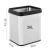 无盖垃圾分类不锈钢垃圾桶厨房客厅双桶大号干湿分离两用纸篓 16L分类双桶