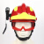 骑先锋F2抢险救援头盔防护安全帽蓝天救援工程帽子 红色头盔+手电+眼镜+灯架