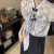 君芳雅（junfangya）新中式提花短袖衬衫国风盘扣罩衫短款上衣吊带连衣裙两件套女夏季 两件套 S