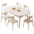 晨巢 餐桌 奶油风餐桌椅组合简约岩板餐桌家用可伸缩桌折叠桌餐厅家具 1.2米纯白色框架-6MM岩板 单餐桌
