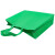 海斯迪克 HKL-49 无纺布购物手提袋 广告礼品袋 绿色 30*38*10  立体竖款(10个)
