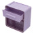 金诗洛 K435 壁挂式纸巾盒 免打孔卫生间置物架防水抽纸盒垃圾袋厕纸收纳盒 紫色双层