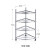 胜镁 不锈钢脸盆架卫生间落地三角架货架四层 层之间间隙21cm 38*38*77cm