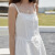 皮尔卡丹（PIERRE CARDIN）夏天显瘦长裙少女白色连衣裙2024新款女设计感小众吊带内搭裙早春 白色 L