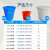 带盖红色水桶尼龙水桶生活用桶结实塑料超水桶提水桶新料牛桶 60升水桶无盖白色