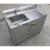 厨房水池一体柜不锈钢水池柜橱柜洗衣池阳台家用带平台洗菜盆 1206080双池经济款