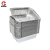 厚创 一次性铝箔餐盒 长方形锡纸盒烤鱼烘焙烧烤打包盒 餐盒+透明盖 900ml 30个