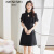 克思士（KESISHI）品牌新中式礼服裙黑色连衣裙女2024夏季新款气质显瘦小个子裙 黑色 S