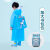伏加瑞儿童雨衣带书包位男女防暴雨全身长款中大童上学幼儿园小学生雨披 普通款 S【身高80-110厘米】