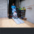 澳颜莱残疾人坡道 便携无障碍残疾人通道可移动铝合金道板台阶垫轮椅坡 长210cm焊接铰链