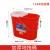 加厚地拖桶家用红色拖把桶老式地拖桶脱水桶手压挤水桶清洁桶 1234[中号]拖地桶(含沥水篮
