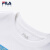 斐乐（FILA）童装儿童运动拼接上衣2024夏新款中大童女童针织长袖T恤 标准白-FWT 140cm(140cm)