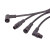 M12塑胶连接器弯式NEMA2000插头 3 4 5 8芯防水IP67 针型对接孔型 直式孔型插头(母) 1M  4芯