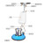 Supercloud（舒蔻）多功能刷地机地毯清洗机器洗地机工厂手推式酒店商用大理石地面抛光机清洁机 洗地专用套餐一【毯刷/地刷/针座/百洁垫】