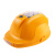 约巢太阳能双风扇国标认证安全帽工地防护帽蓝牙头盔降温加厚风扇帽 蓝色10500双风扇+灯+太阳能
